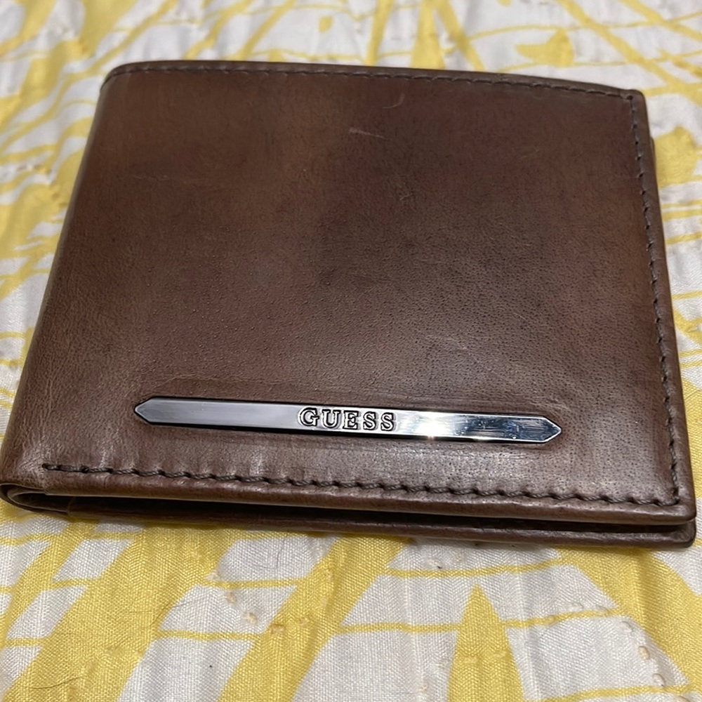 Guess leather bi-fold wallet